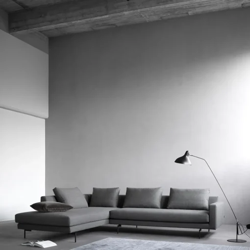 Wendelbo Edge V2 Modulsofa 12+34 Soft 3/Sort