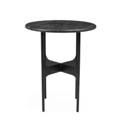 Wendelbo Floema SidebordØ40 Sort Nero Marquina Marmor