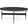 Wendelbo Floema SofabordØ85 Sort Nero Marquina Marmor