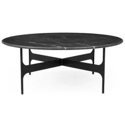 Wendelbo Floema SofabordØ85 Sort Nero Marquina Marmor