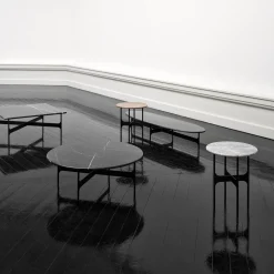 Wendelbo Floema SofabordØ85 Sort Nero Marquina Marmor