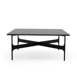 Wendelbo Floema Sofabord 80x80 Sort Nero Marquina Marmor