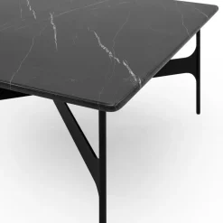Wendelbo Floema Sofabord 80x80 Sort Nero Marquina Marmor