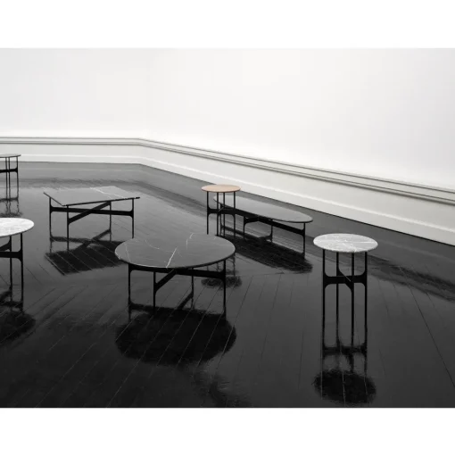 Wendelbo Floema Sofabord 80x80 Sort Nero Marquina Marmor