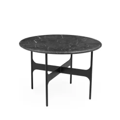 Wendelbo Floema SofabordØ60 Sort Nero Marquina Marmor