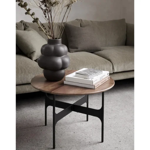 Wendelbo Floema SofabordØ60 Sort Nero Marquina Marmor