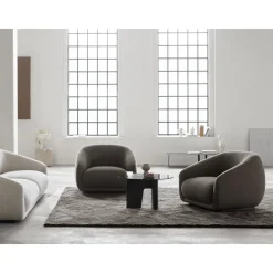 Wendelbo Montholon Sofa 3-seater Bosa 04/Sort Bejdset Egetrá
