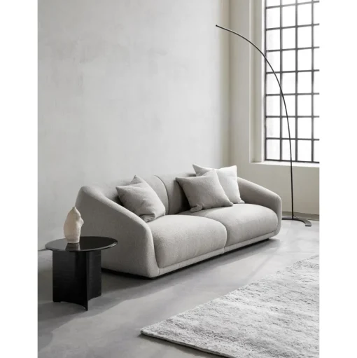 Wendelbo Montholon Sofa 3-seater Bosa 04/Sort Bejdset Egetrá