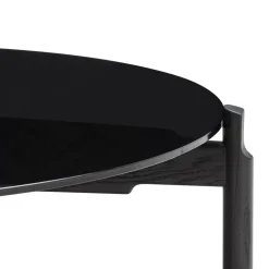Wendelbo Notch Round Sofabord Stor Sort