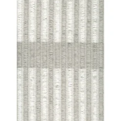Woodnotes Cut Stripe Gulvtáppe 140x200 Papirgarn/Stone White