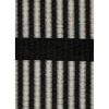 Woodnotes Cut Stripe Gulvtáppe 170x240 Papirgarn/Black Stone