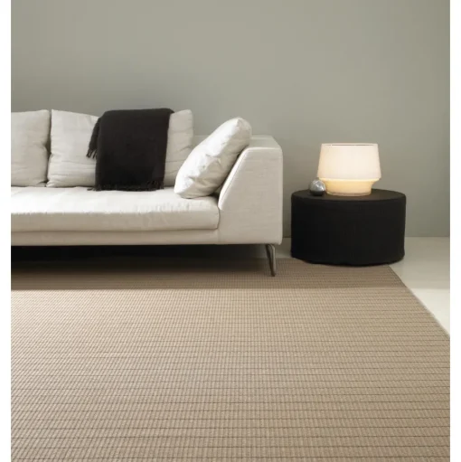 Woodnotes Line Gulvtáppe 170x240 Papirgarn/Sort