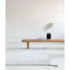 Woodnotes Uni Håndknyttet Uld Gulvtáppe 140 x 200 cm Ivory Hvid