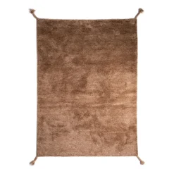 Woodnotes Uni Håndknyttet Uld Gulvtáppe 140 x 200 cm Camel