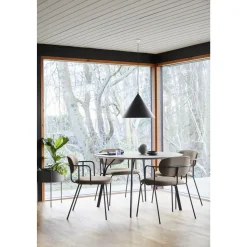 Woud Annular Pendel Stor Sort