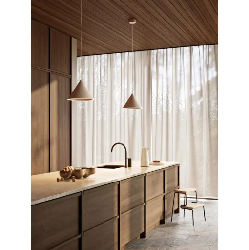 Woud Annular Pendler Stor Beige