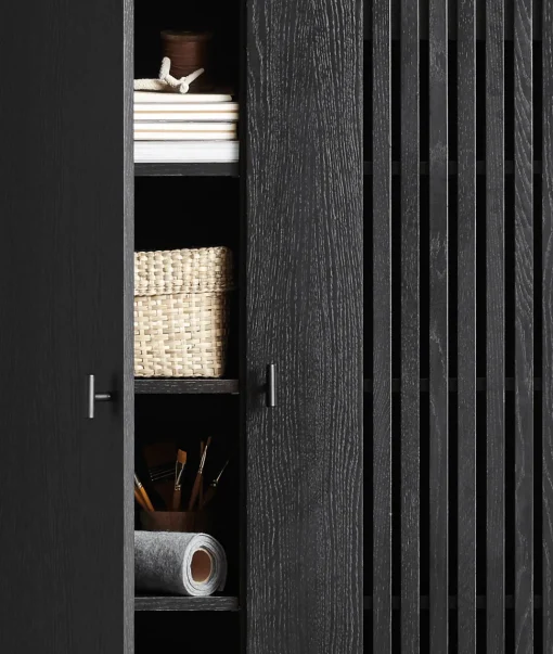 Woud Array Skab Sort Eg 80 cm