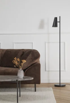 Woud Cono Gulvlampe Sort