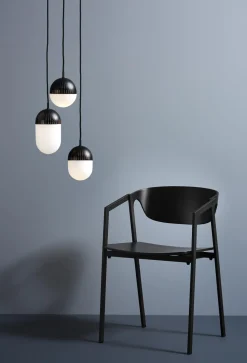 Woud Dot Pendel Mellem Sort/Opal