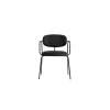 Woud Frame Spisebordsstol Polstret 2 Stk. Sort/Davis Sawana 14 Black
