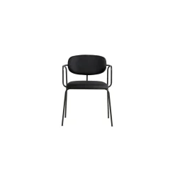 Woud Frame Spisebordsstol Polstret 2 Stk. Sort/Davis Sawana 14 Black