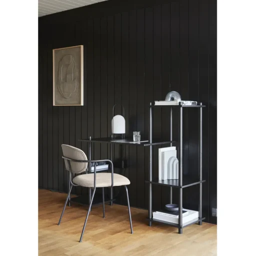 Woud Frame Spisebordsstol Polstret 2 Stk. Sort/Davis Sawana 14 Black
