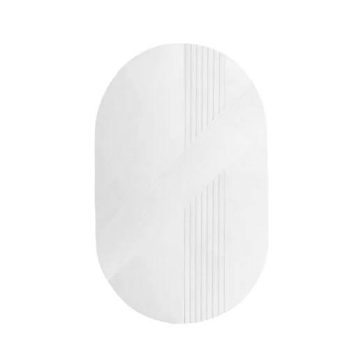 Woud Kyoto Ovalt Guldtáppe 340x210 cm Off White