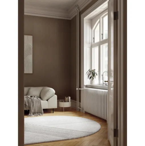 Woud Kyoto Ovalt Guldtáppe 340x210 cm Off White