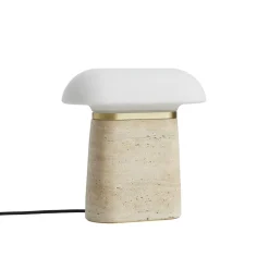 Woud Nova Bordlampe Ivory Travertin/Opal