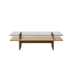 Woud Parallel Sofabord 120x60 Hvidpigmenteret Eg