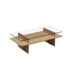 Woud Parallel Sofabord 120x60 Hvidpigmenteret Eg