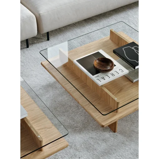 Woud Parallel Sofabord 120x60 Hvidpigmenteret Eg