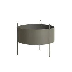 Woud Pidestall Plantepotte Medium Taupe