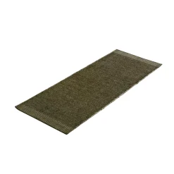 Woud Rombo Gulvtáppe 200x75 cm Off White/Mos Grøn