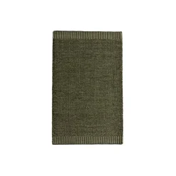 Woud Rombo Gulvtáppe 240x170 cm Off White/Mos Grøn