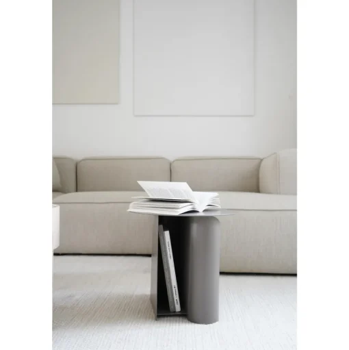 Woud Sentrum Sidebord Taupe Metal