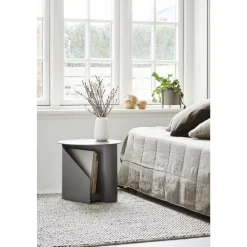 Woud Sentrum Sidebord Taupe Metal