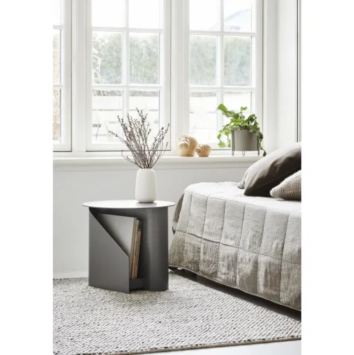Woud Sentrum Sidebord Taupe Metal