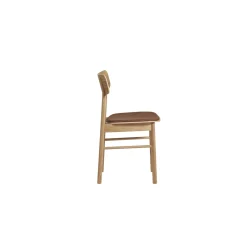Woud Soma Spisebordsstol Polstret 2 Stk. Oileret Eg/Cognac