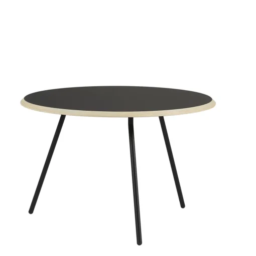 Woud Soround Sofabord Sort LaminatØ75 H49
