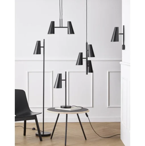 Woud Soround Sofabord Sort LaminatØ60 H49