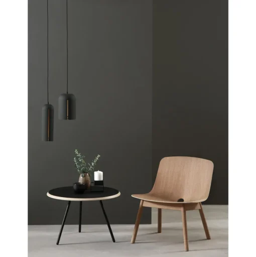 Woud Soround Sofabord Sort LaminatØ60 H44,5