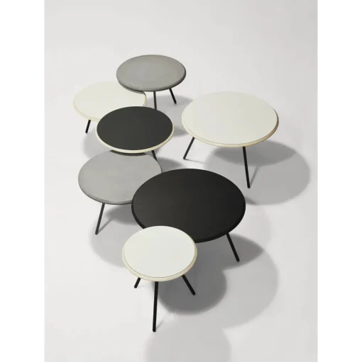 Woud Soround Sofabord Sort LaminatØ60 H44,5
