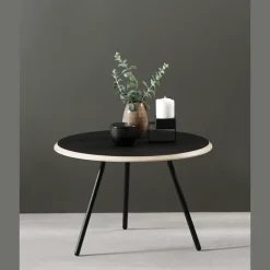 Woud Soround Sofabord Sort LaminatØ75 H44,5
