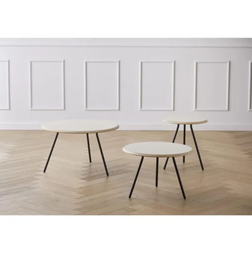 Woud Soround Sofabord Sort LaminatØ75 H44,5