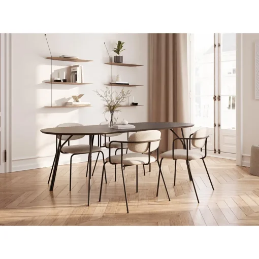 Woud Stedge Ekstra Hylde Sort Eg 60 Cm