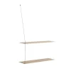 Woud Stedge Hylde 80 cm Hvidpigmenteret Lakeret Eg