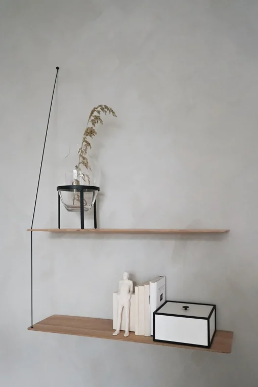 Woud Stedge Hylde 80 cm Hvidpigmenteret Lakeret Eg