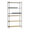 Woud Tray Style 16 Reol Høj Eg/Sort