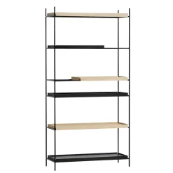 Woud Tray Style 10 Reol Høj Eg/Sort